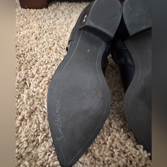 Sam Edelman Riker Leather Moto Ankle Bootie Size 8 - Picture 4 of 11